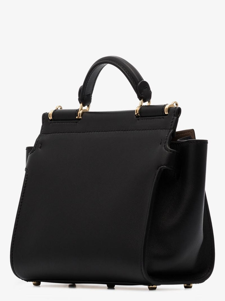 Black 62 Small Soft Leather Tote Bag