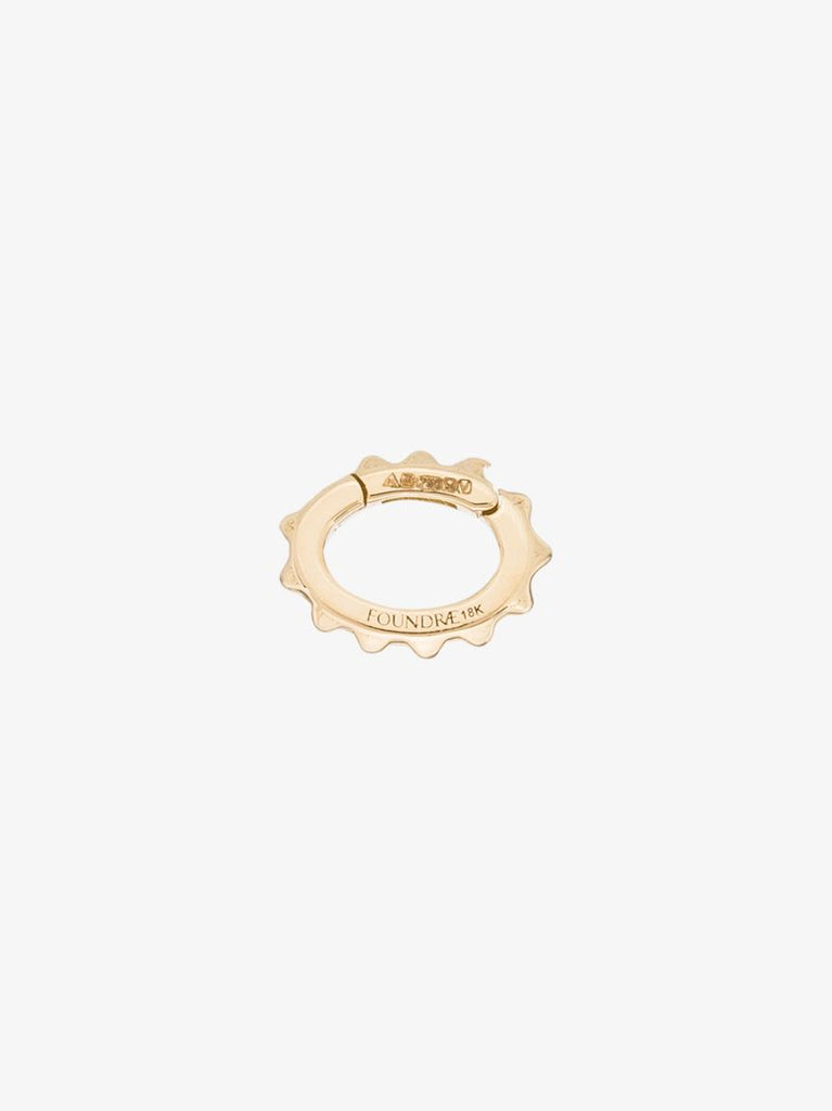 18k Yellow Gold Pyramid Oval Annex Link Charm