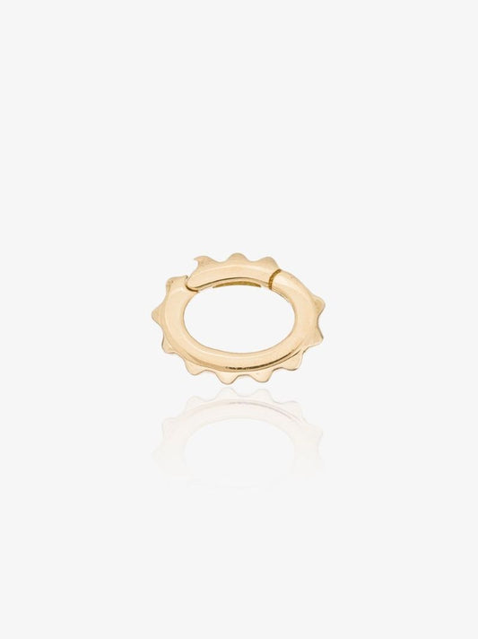 18k Yellow Gold Pyramid Oval Annex Link Charm