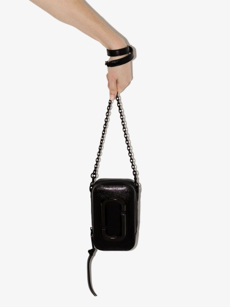 Black the Hot Shot Leather Mini Bag