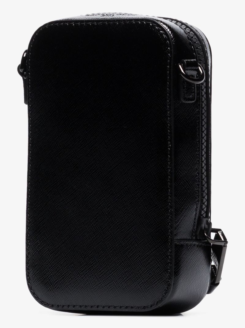 Black the Hot Shot Leather Mini Bag