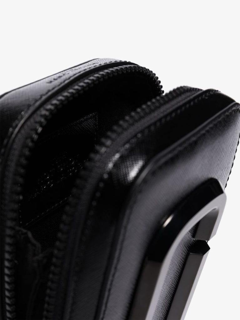 Black the Hot Shot Leather Mini Bag