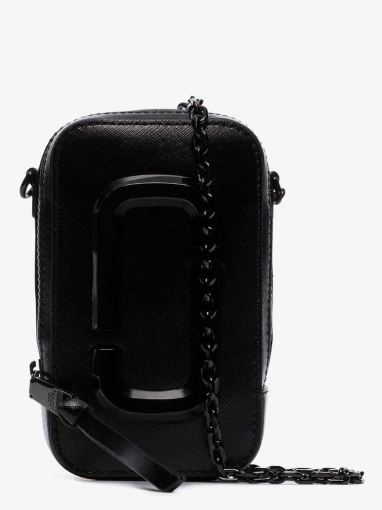 Black the Hot Shot Leather Mini Bag