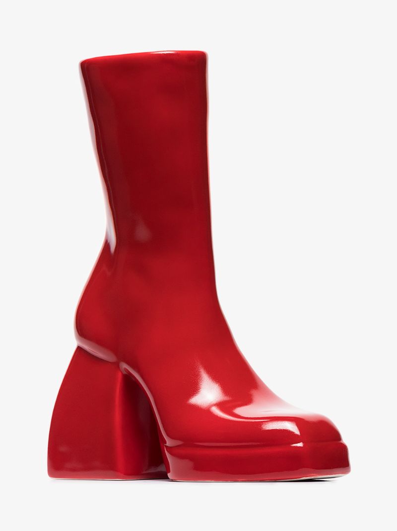 X Nodaleto Red Bulla Corta Earthenware Vase