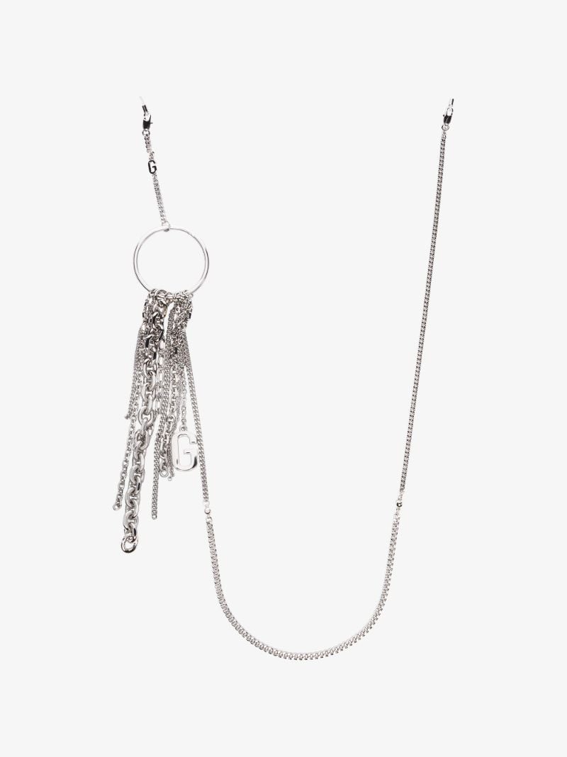 Silver Tone Fall Rings Sv Glasses Chain
