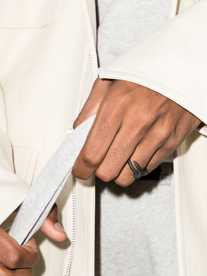 Customised Pre-owned 18k White Gold Cartier Juste Un Clou Ring