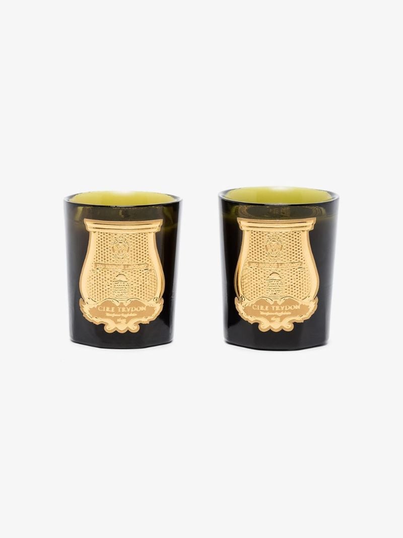 Green and White Revolutionary Duet Candle Set