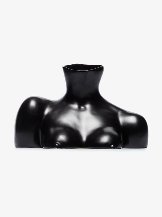 Black Breast Friend Earthenware Vase
