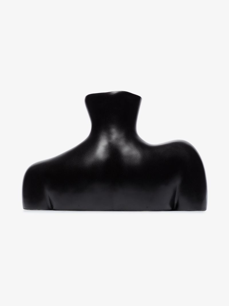Black Breast Friend Earthenware Vase