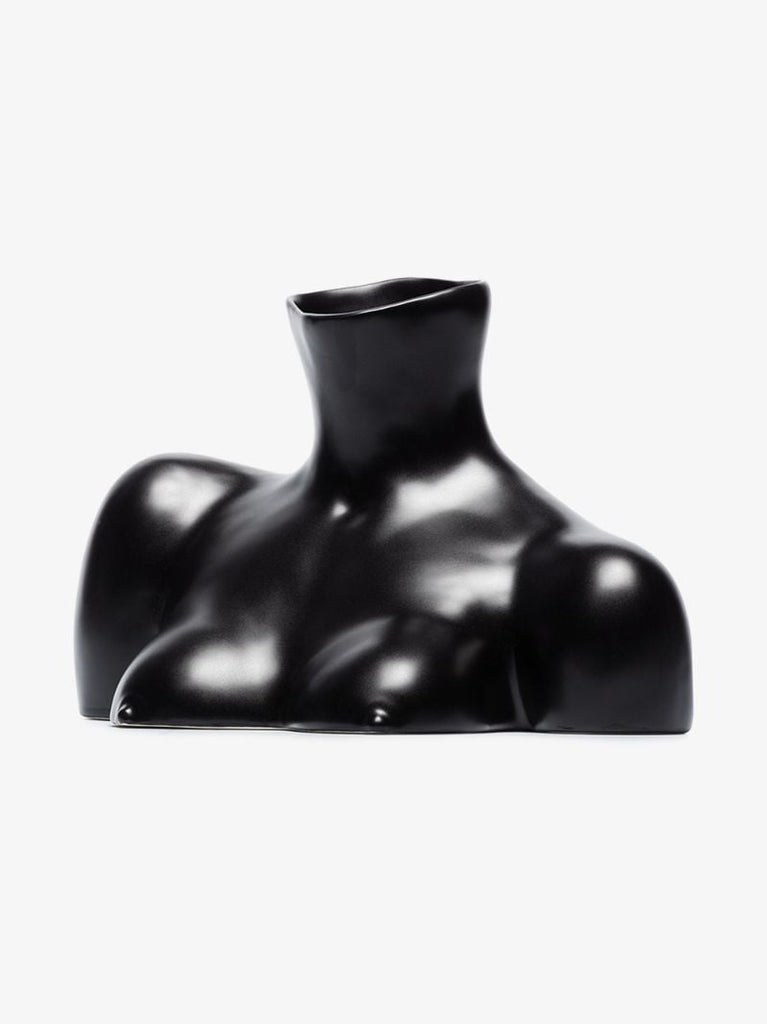 Black Breast Friend Earthenware Vase