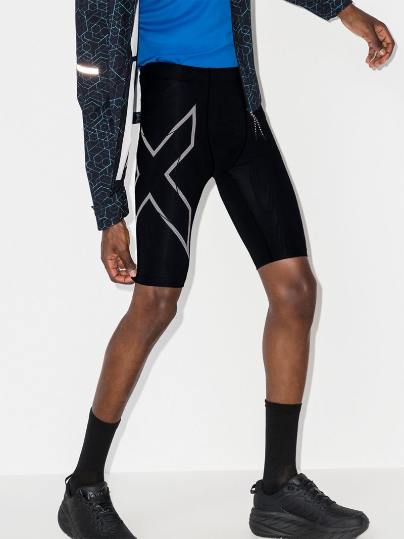 Black Light Speed Compression Running Shorts