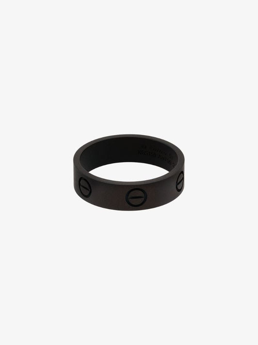 Customised Pre-owned 18k White Gold Cartier Love Ring