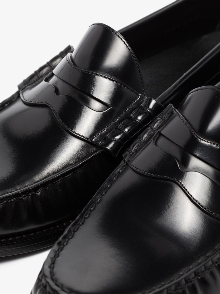 Black Leather Loafers
