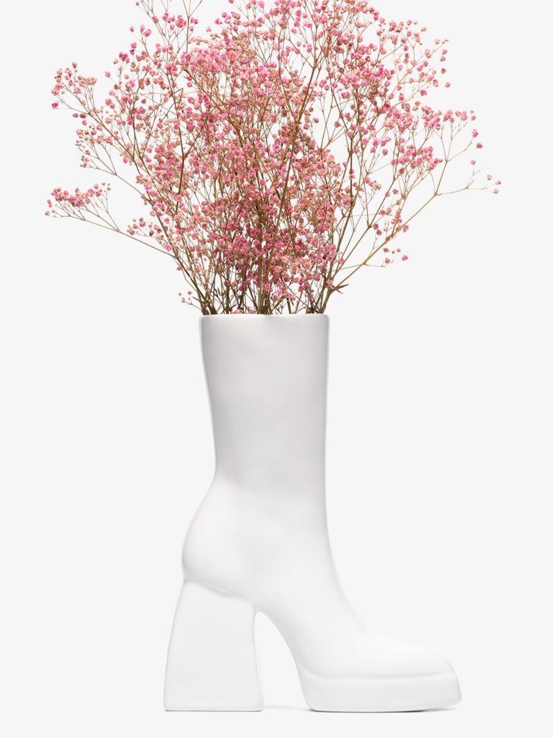 X Nodaleto White Bulla Corta Right Shoe Vase