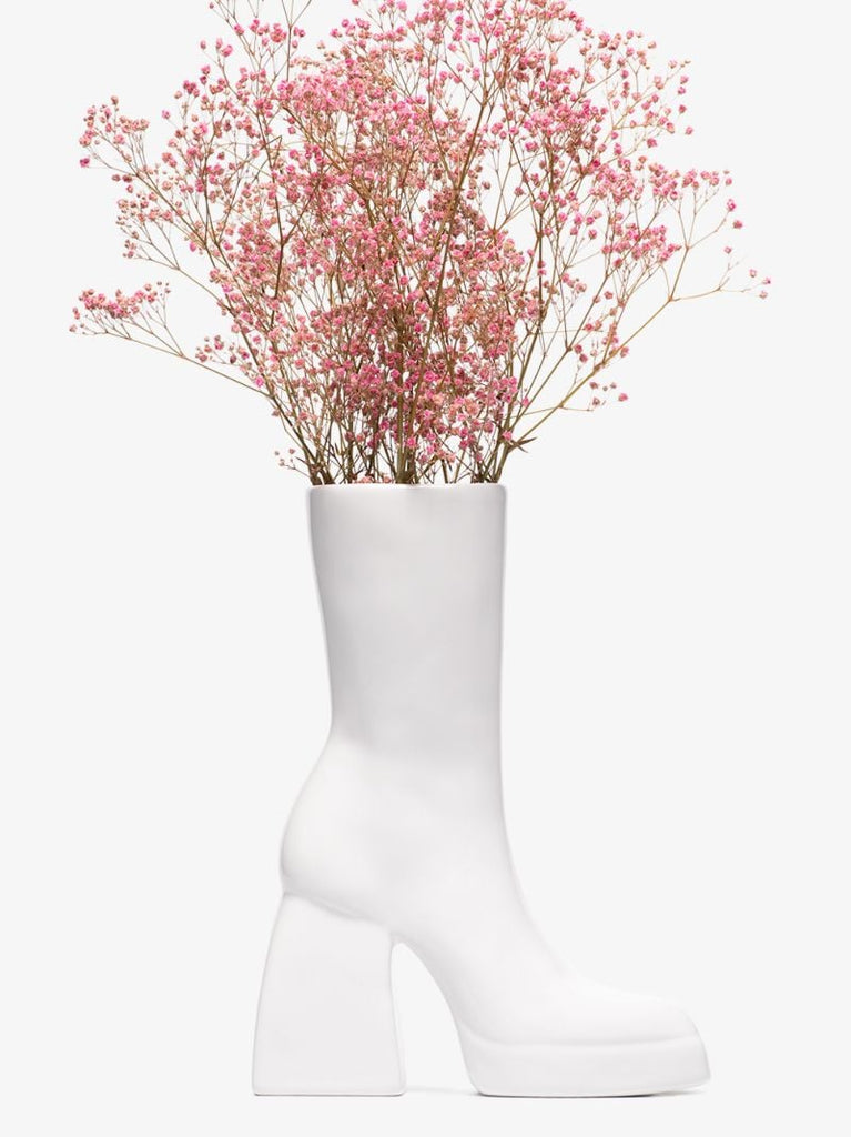 X Nodaleto White Bulla Corta Right Shoe Vase