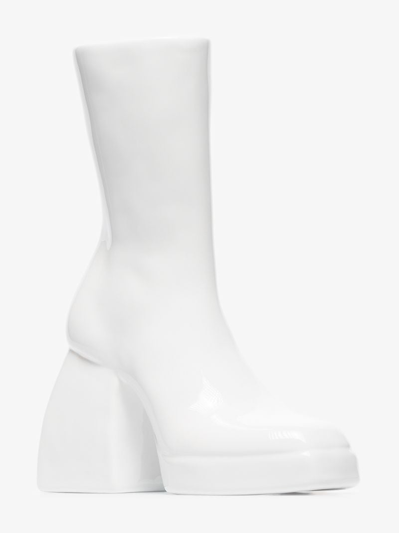 X Nodaleto White Bulla Corta Right Shoe Vase