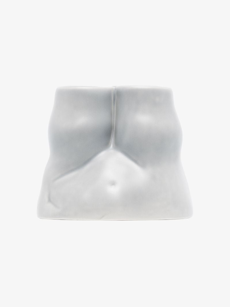 Grey Double L'egg Earthenware Egg Cup