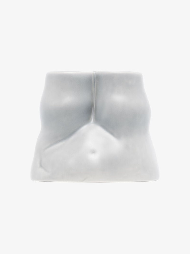 Grey Double L'egg Earthenware Egg Cup