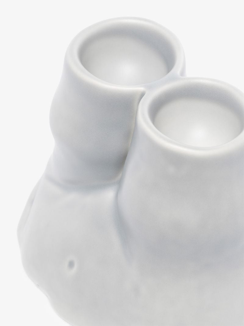 Grey Double L'egg Earthenware Egg Cup