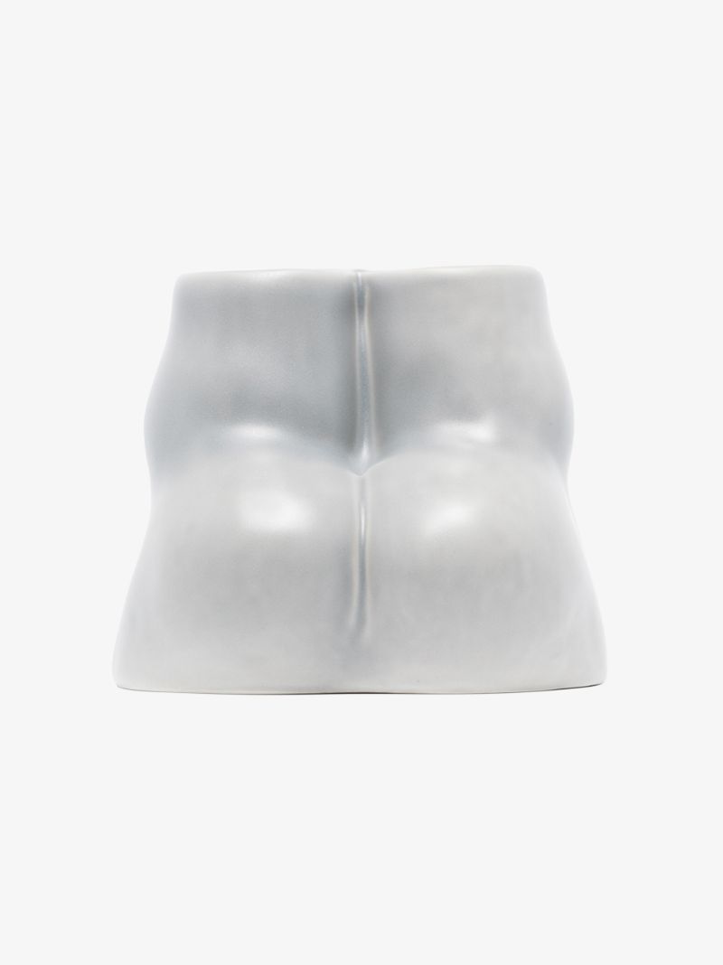 Grey Double L'egg Earthenware Egg Cup