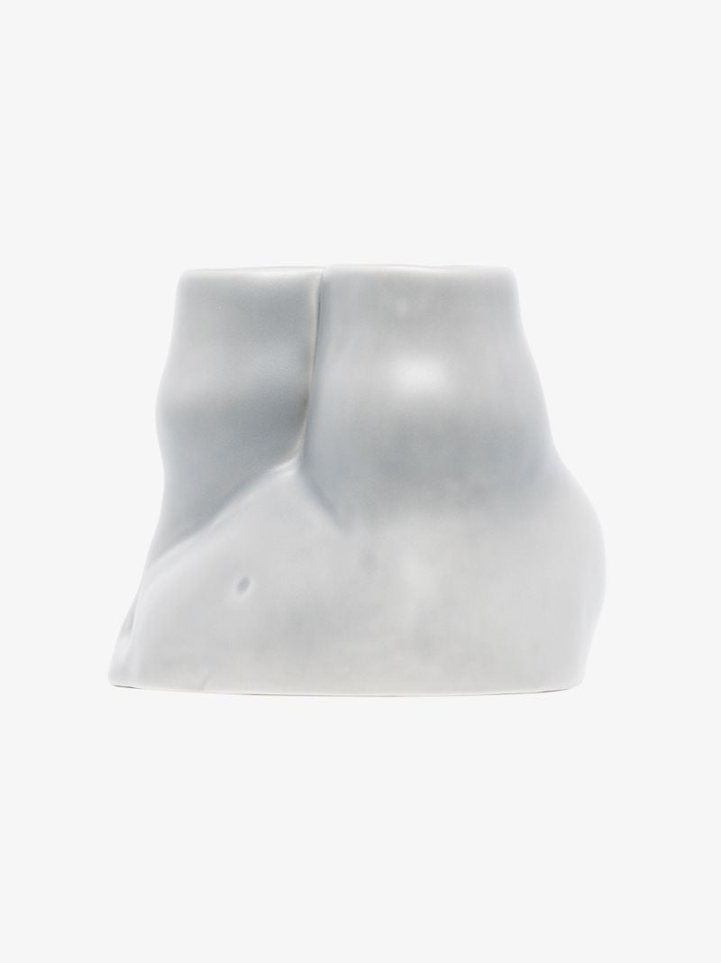 Grey Double L'egg Earthenware Egg Cup