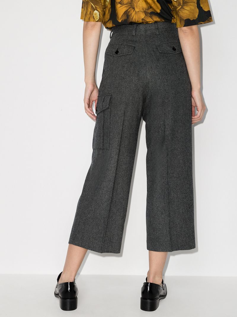 Partan Cropped Wool Trousers