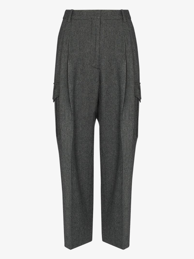 Partan Cropped Wool Trousers