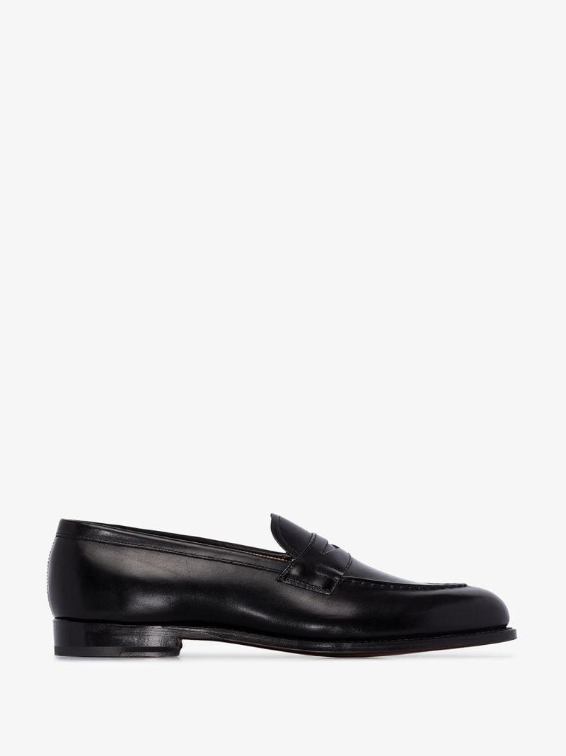 Black Lloyd Leather Loafers