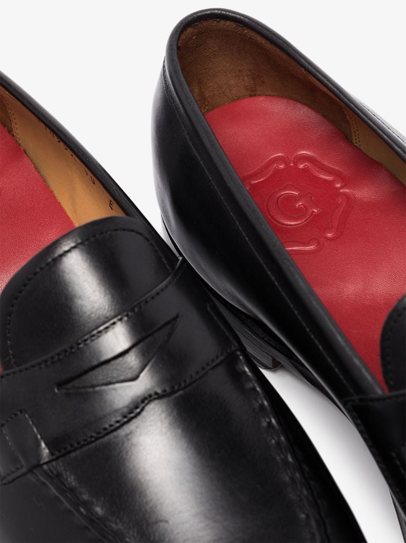 Black Lloyd Leather Loafers