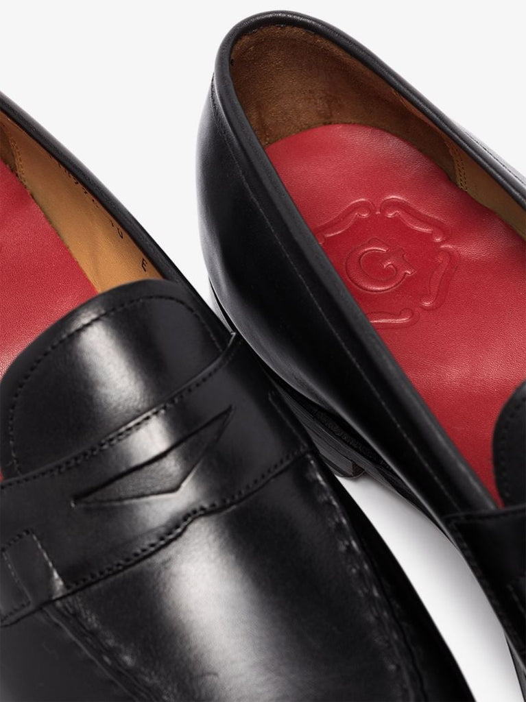 Black Lloyd Leather Loafers