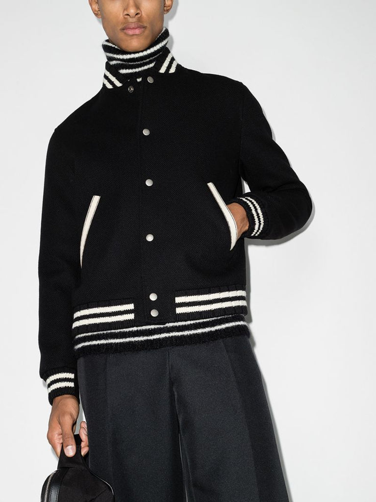 Logo Embroidered Varsity Jacket