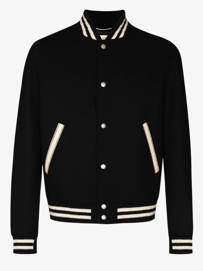 Logo Embroidered Varsity Jacket
