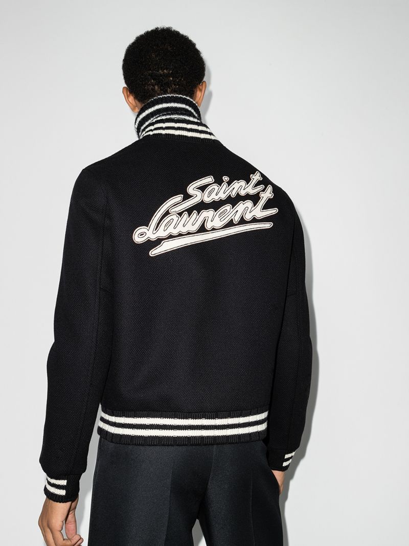 Logo Embroidered Varsity Jacket