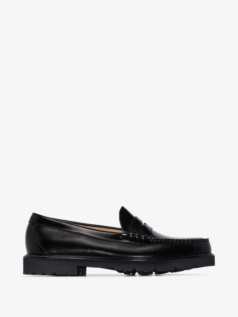 Black Larson 90s Weejuns Leather Penny Loafers