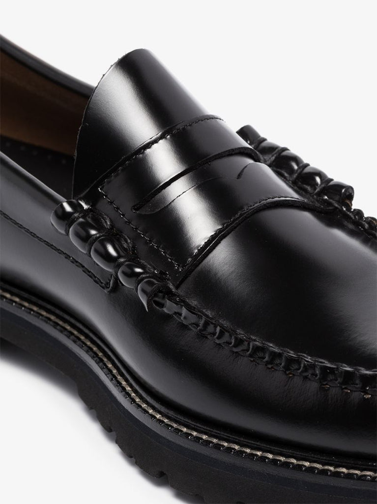 Black Larson 90s Weejuns Leather Penny Loafers