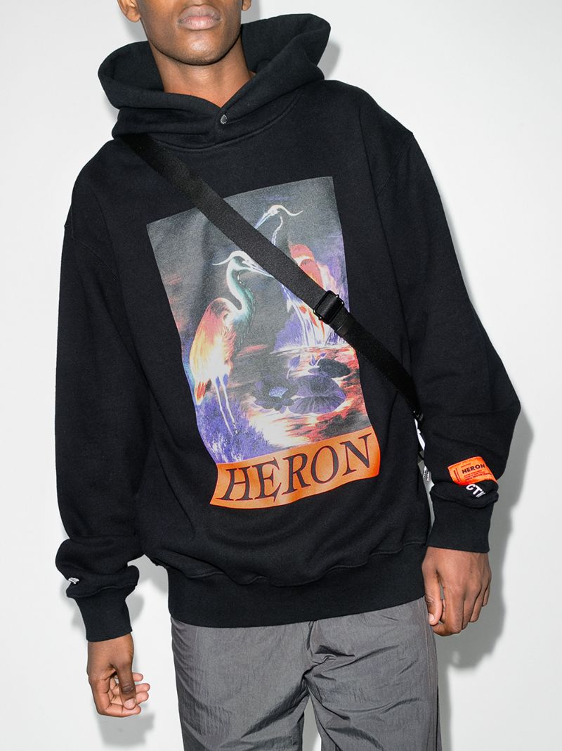 Logo Print Cotton Hoodie