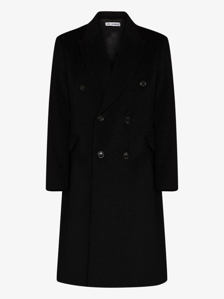Whale Double-breasted Wool Coat