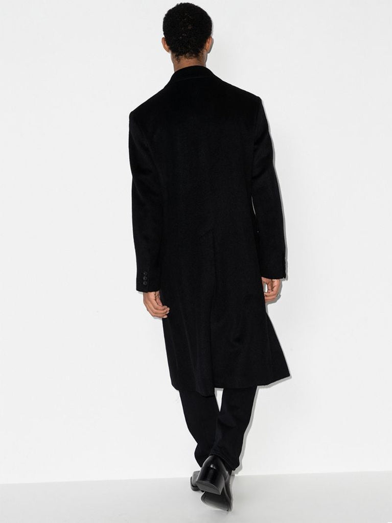 Whale Double-breasted Wool Coat