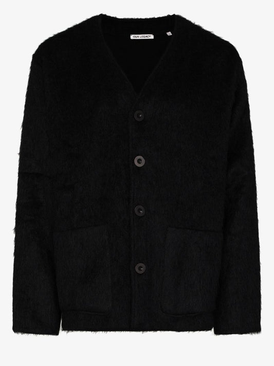 Fluffy Button-up Cardigan