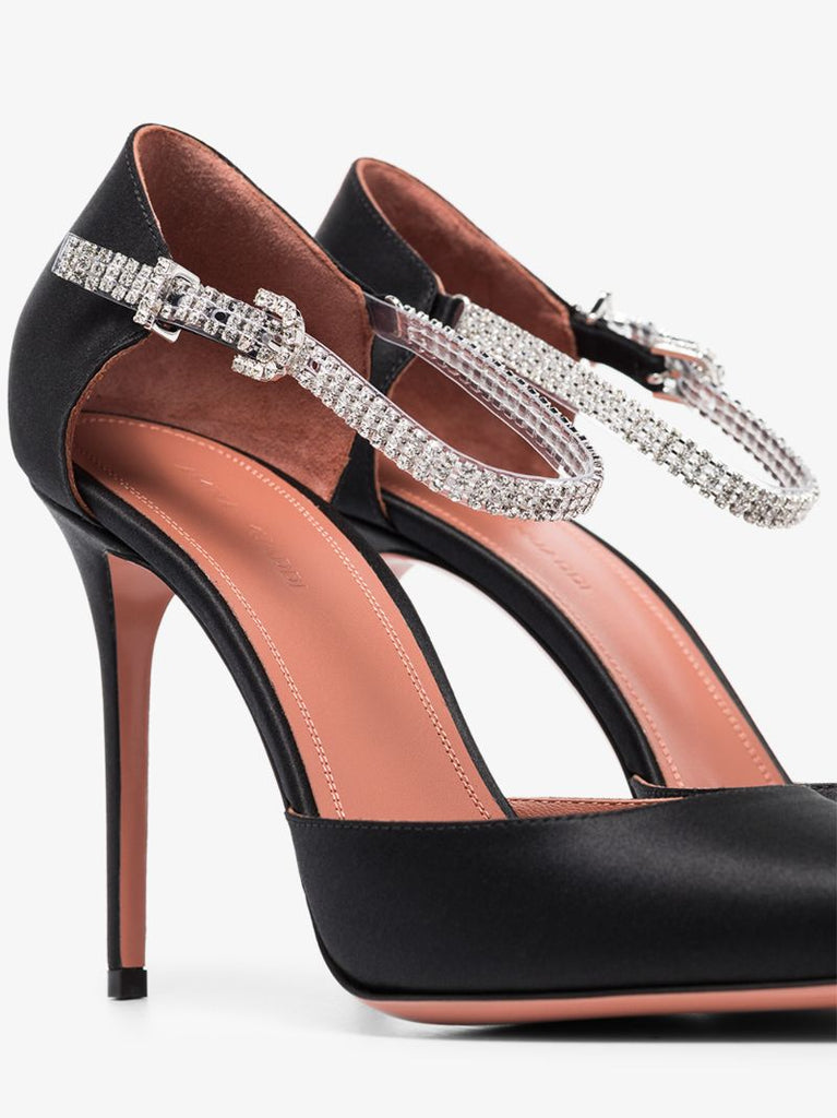 Black Ursina 105 Crystal Pumps