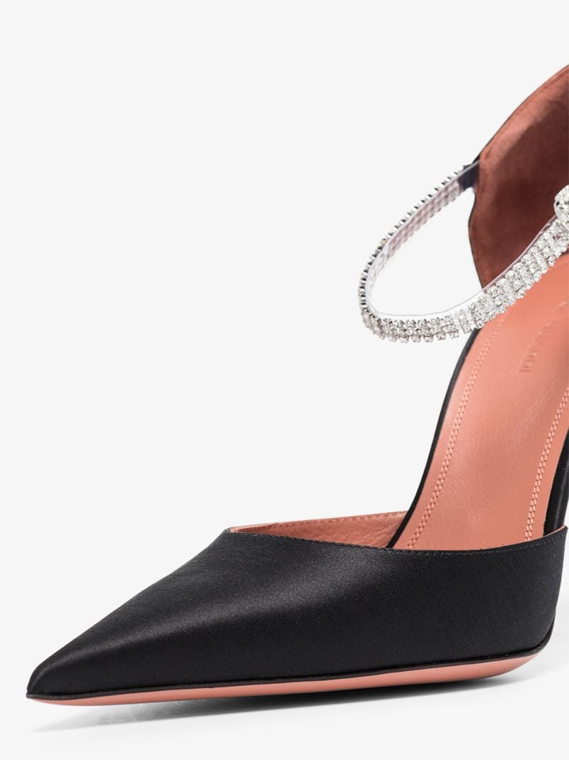 Black Ursina 105 Crystal Pumps