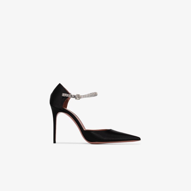 Black Ursina 105 Crystal Pumps