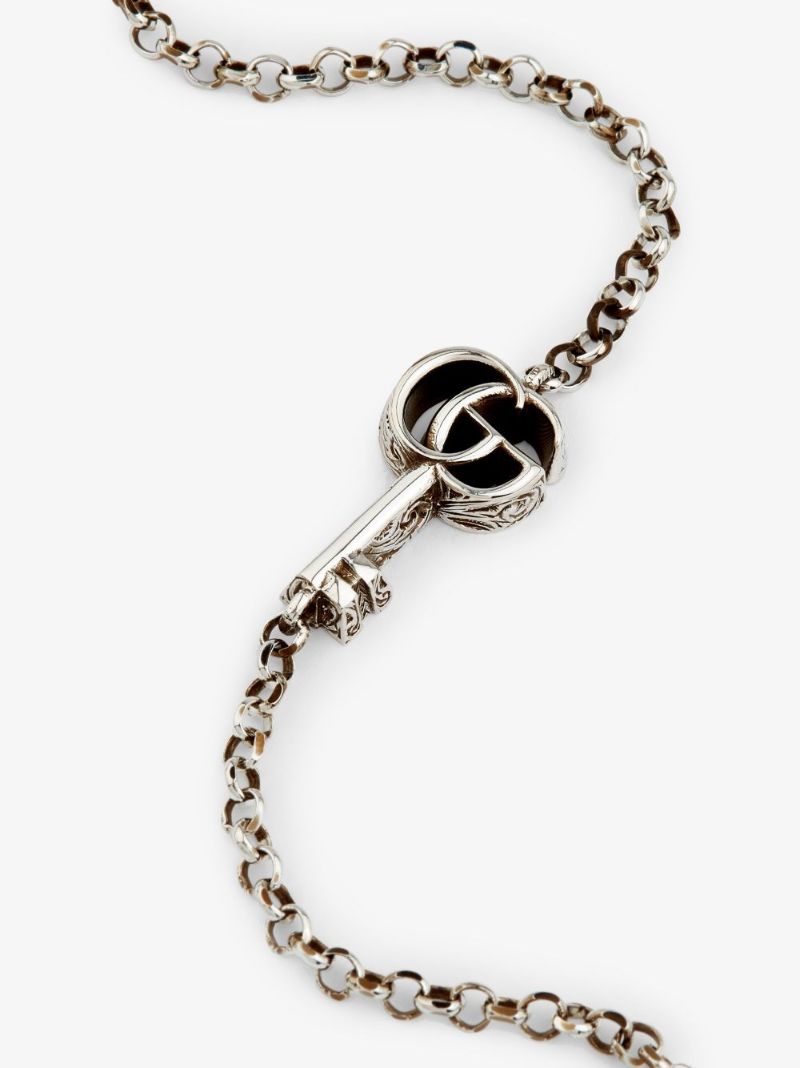 Sterling Silver Double G Key Chain Bracelet