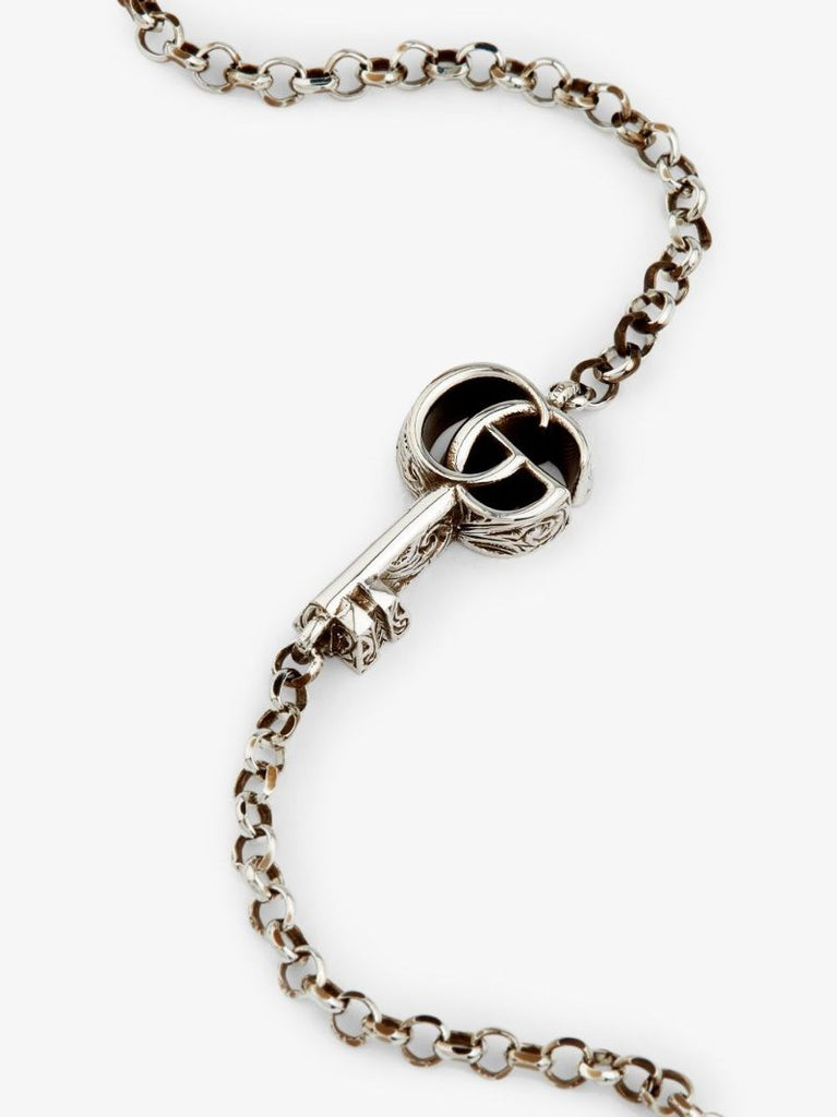 Sterling Silver Double G Key Chain Bracelet