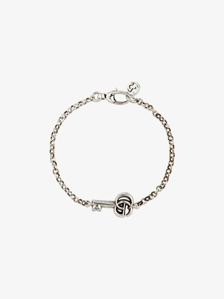 Sterling Silver Double G Key Chain Bracelet