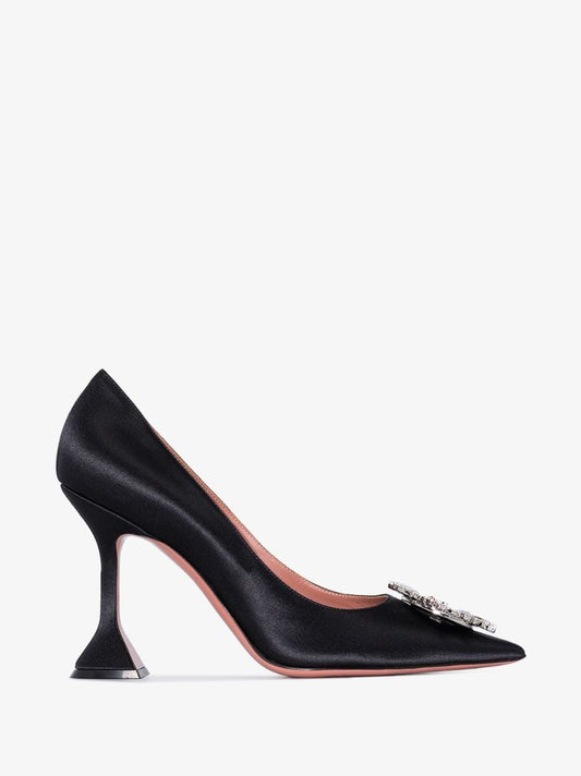 Black Begum 95 Crystal Pumps