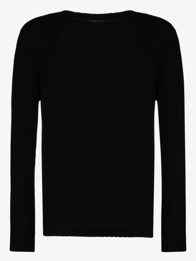 Back Logo Intarsia Sweater