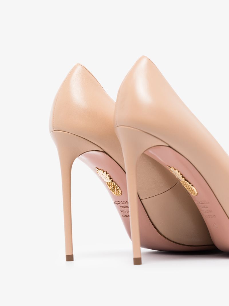 Beige Purist 105 Leather Pumps