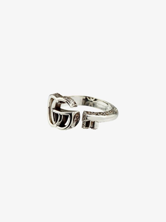 Sterling Silver Gg Key Ring