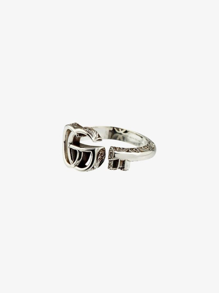 Sterling Silver Gg Key Ring